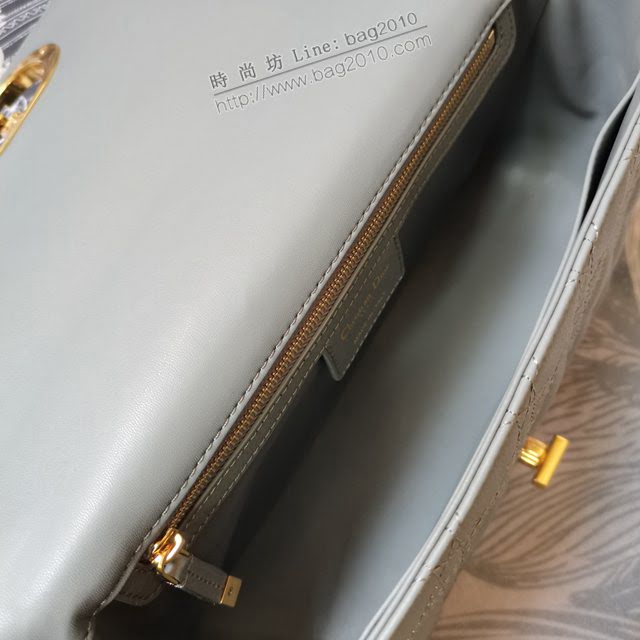 Dior女包 迪奧Caro羊皮內裏大號鏈條包 Dior手提肩背斜挎包  dfk1862